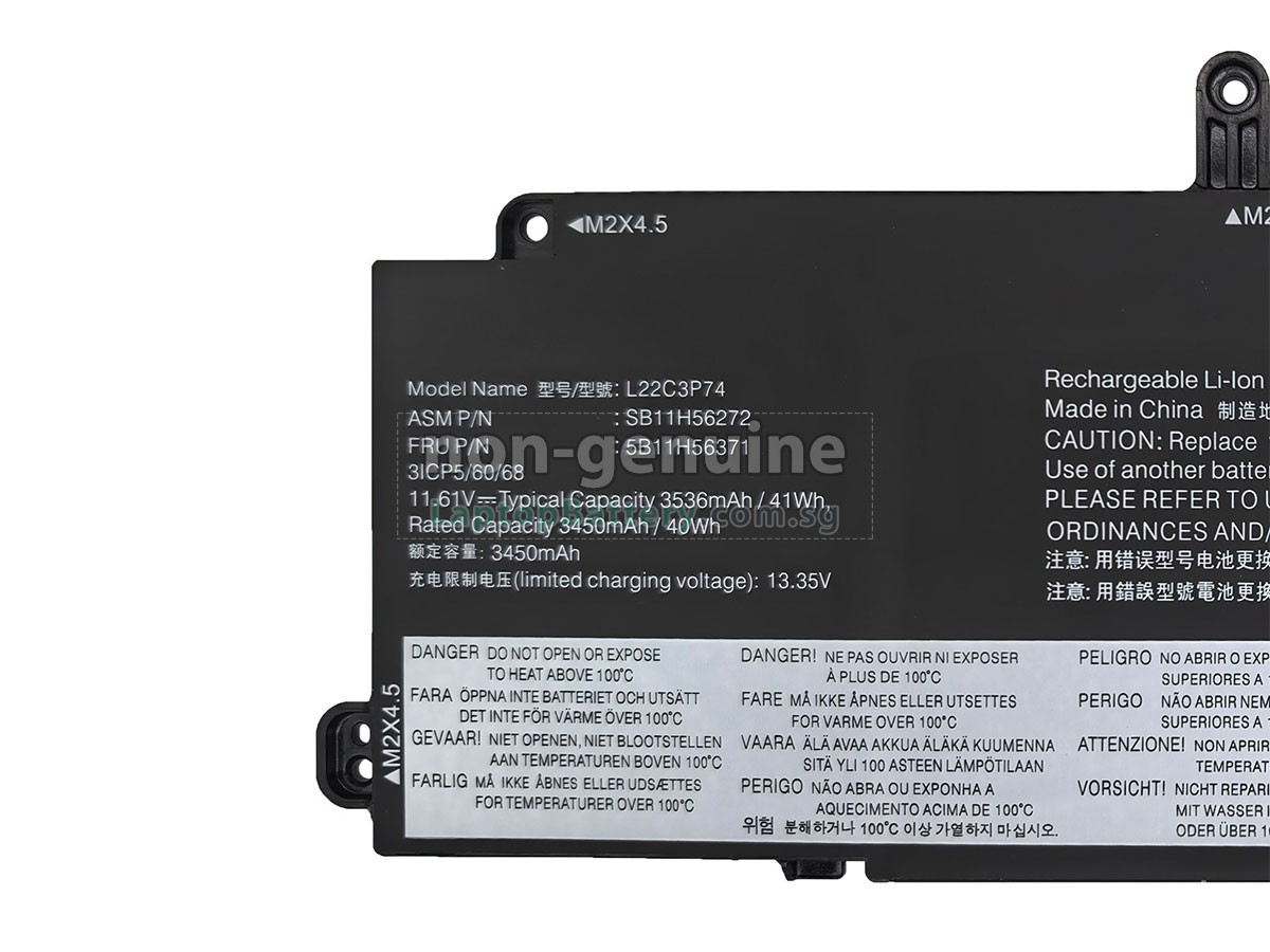 replacement Lenovo L22C3P74 battery