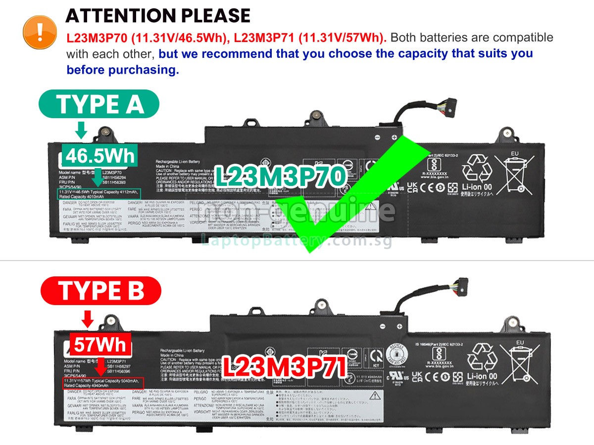 replacement Lenovo ThinkPad L16 GEN 1-21L8 battery
