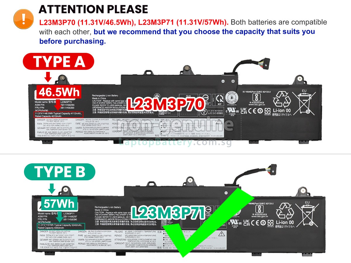 replacement Lenovo ThinkPad L16 GEN 1-21L8 battery