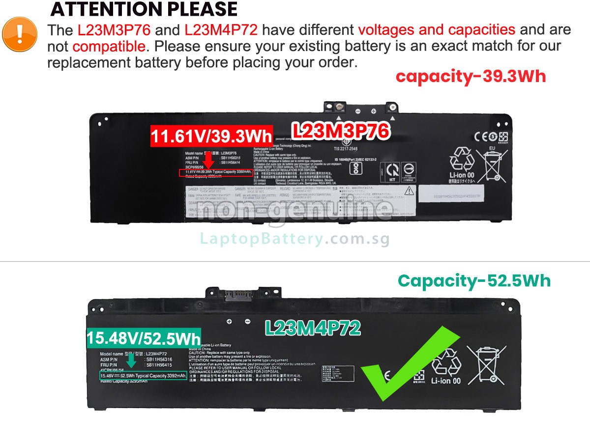 replacement Lenovo ThinkPad P14S GEN 5-21ME0002YA battery