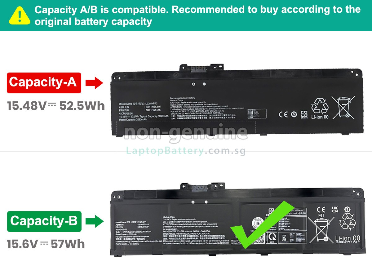 replacement Lenovo ThinkPad T14 GEN 6-21QC002YMZ battery