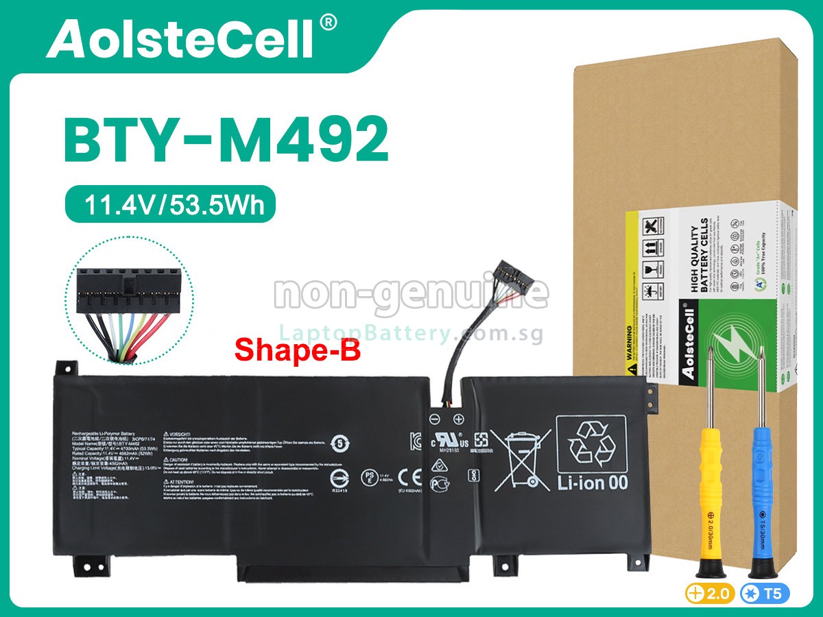 replacement MSI PRESTIGE 14 A12UC-210PL battery