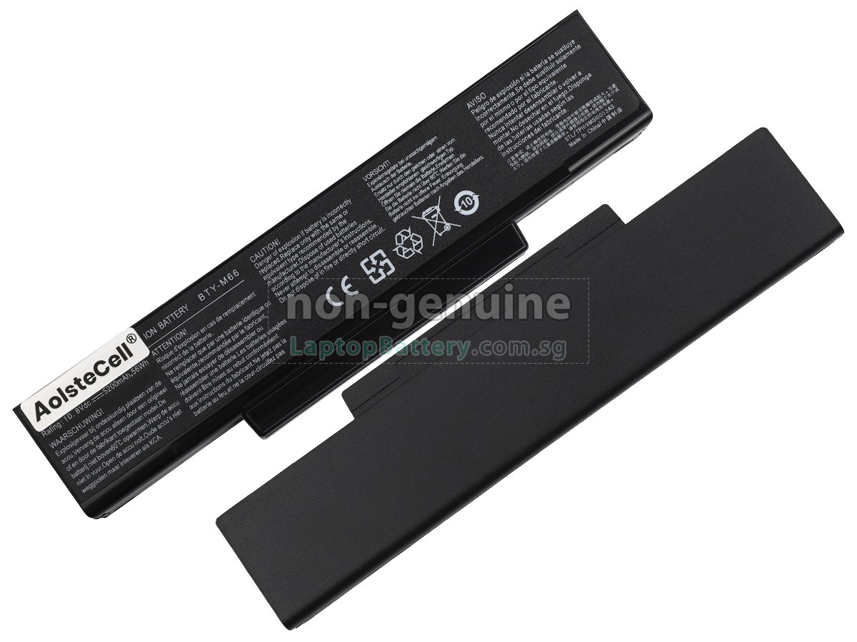 replacement MSI BTY-M66 battery