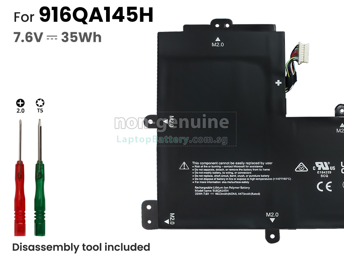 replacement Microsoft Surface SE battery