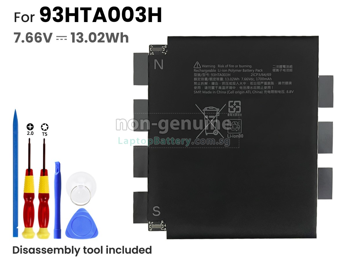 replacement Microsoft 93HTA003H battery