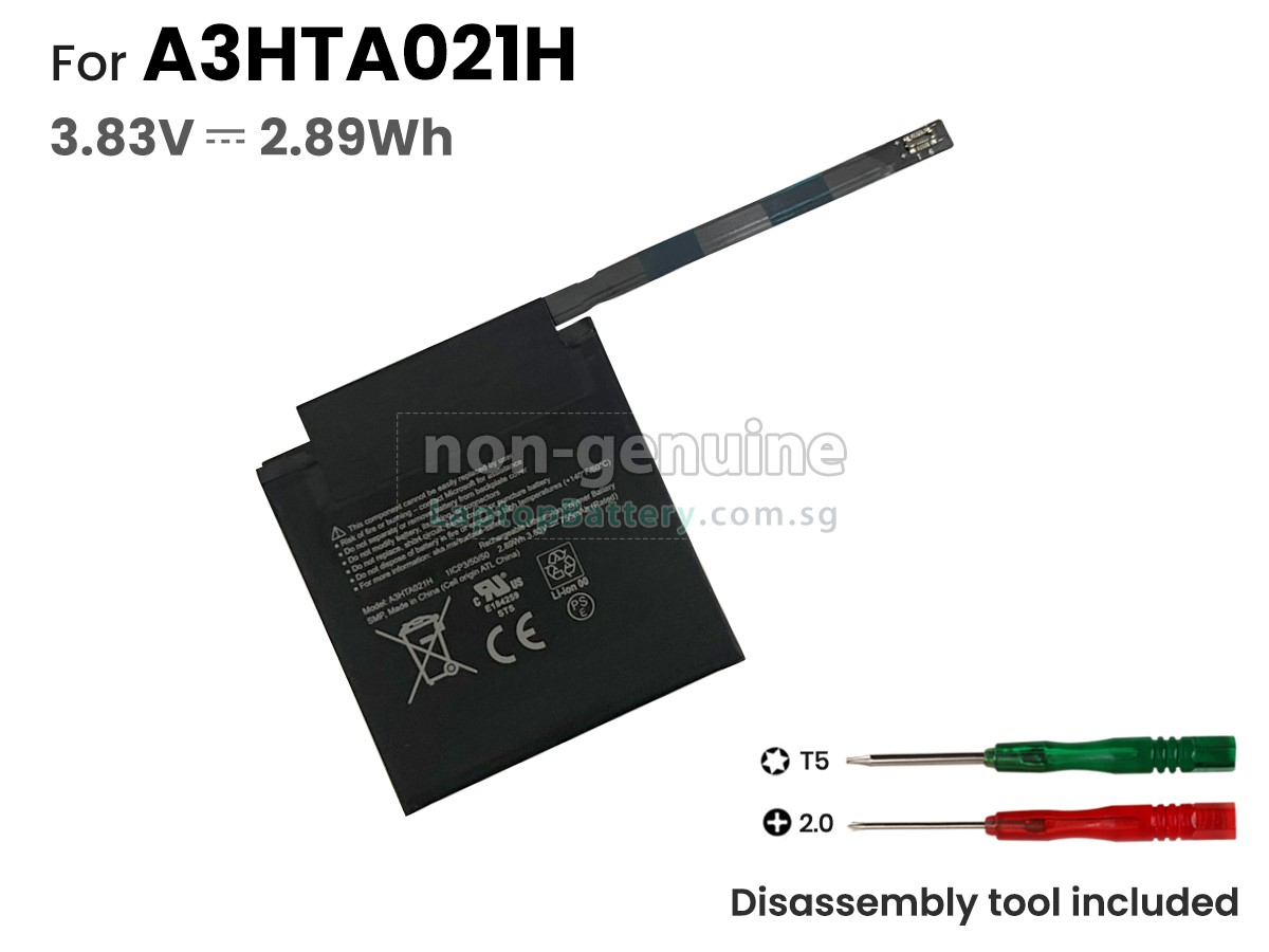 replacement Microsoft A3HTA021H battery