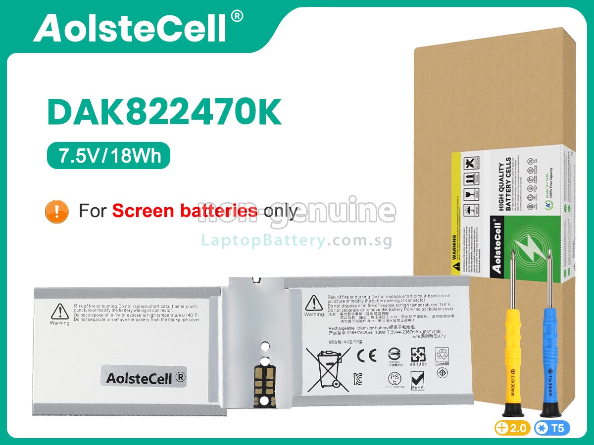 replacement Microsoft G3HTA045H battery