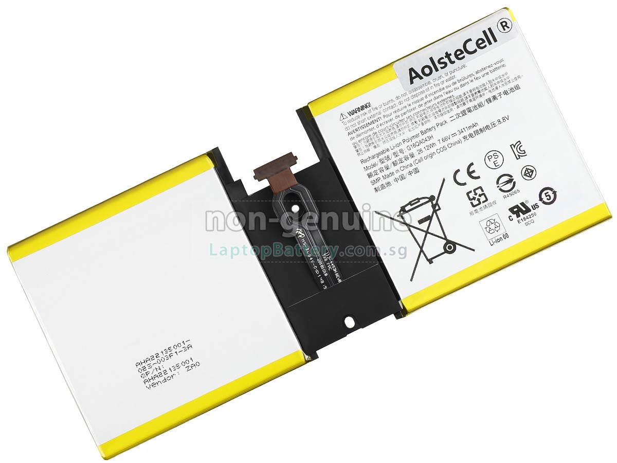 replacement Microsoft Surface GO TABLET battery