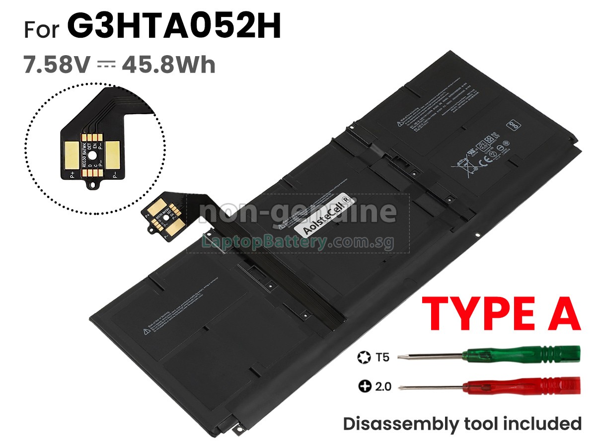 replacement Microsoft Surface LAPTOP 5 battery