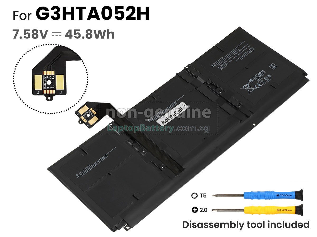 replacement Microsoft G3HTA053H battery