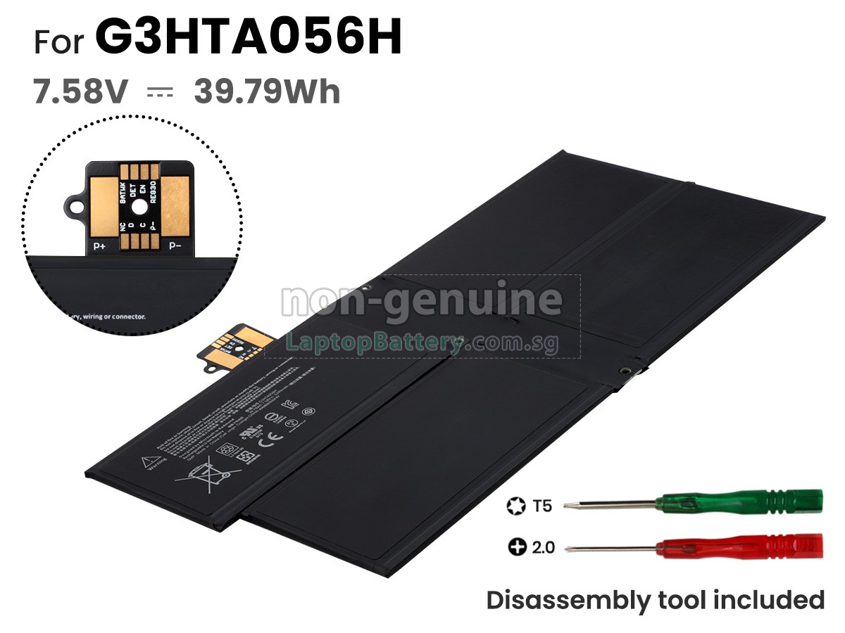 replacement Microsoft Surface Pro X 1876 battery