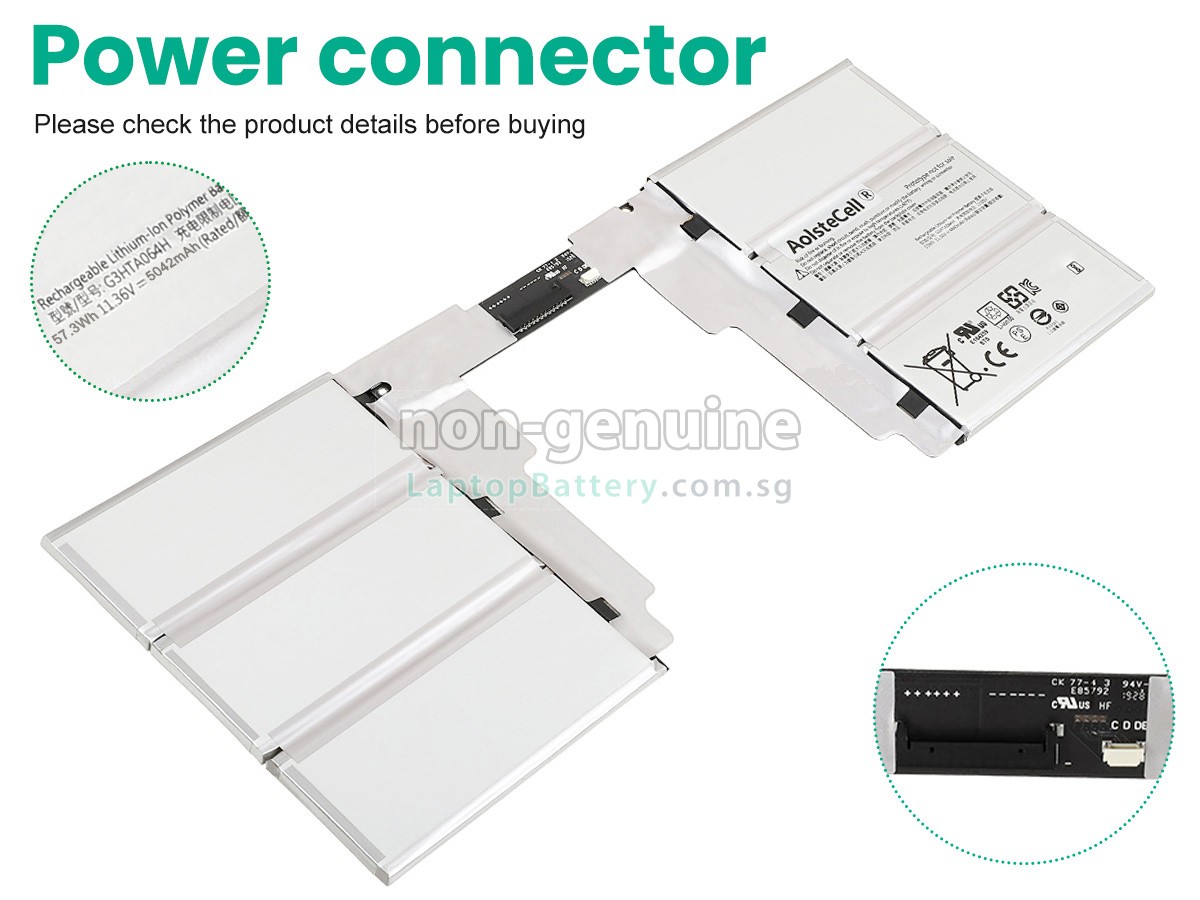 replacement Microsoft G3HTA065H battery