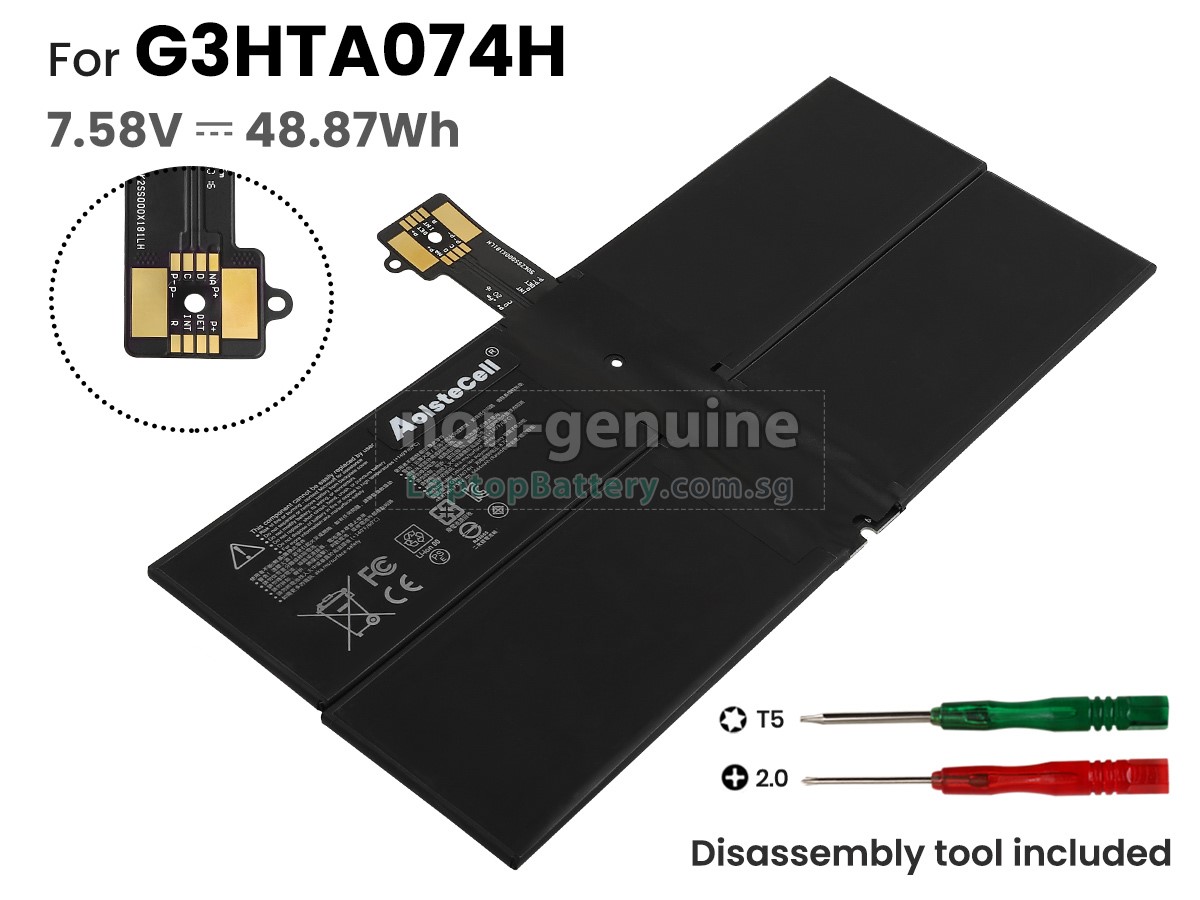 replacement Microsoft Surface Pro 7 PLUS 1960 battery