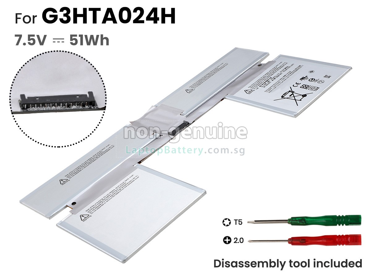 replacement Microsoft Surface BOOK battery