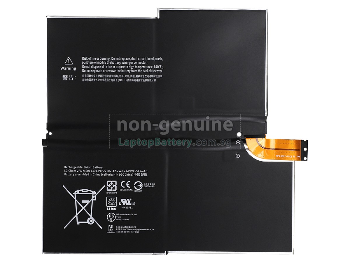 replacement Microsoft MS011301-PLP22T02 battery