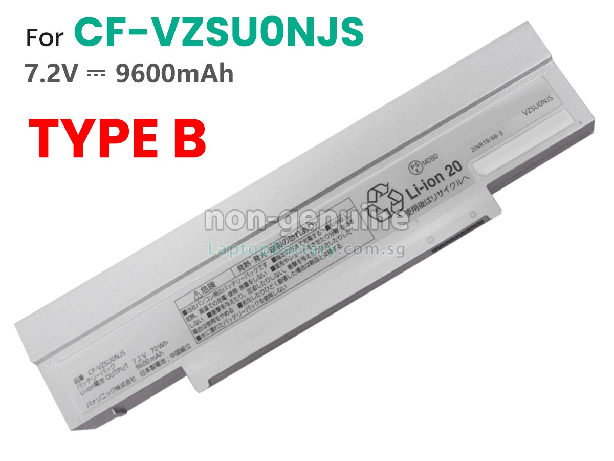 replacement Panasonic CF-VZSU0SJS battery