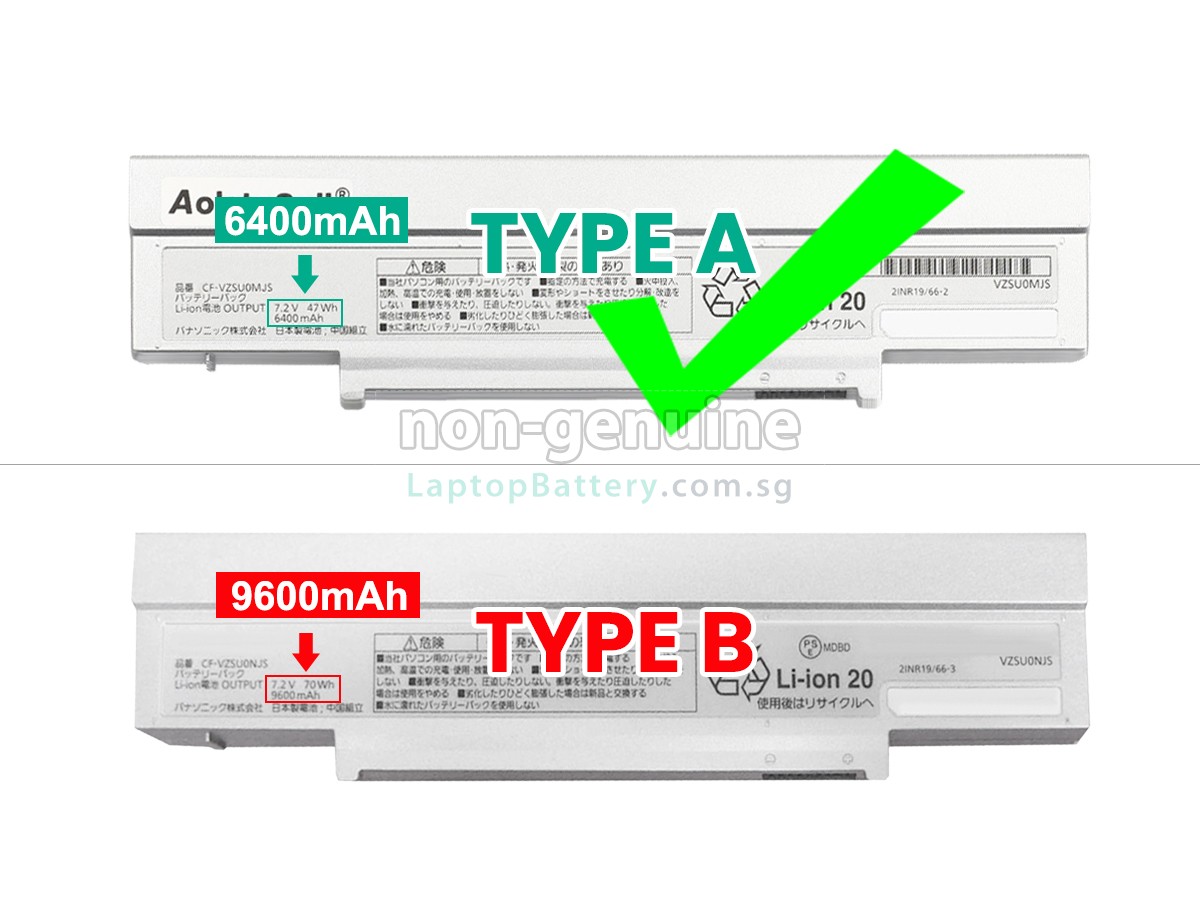 replacement Panasonic CF-VZSU0SJS battery