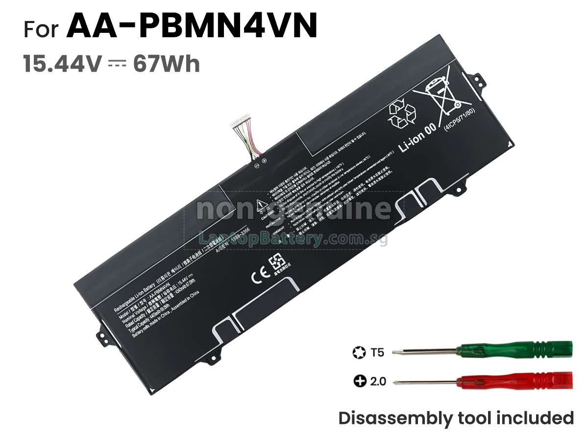 replacement Samsung Galaxy Book2 PRO 360 NP950QED-KJ1DE battery