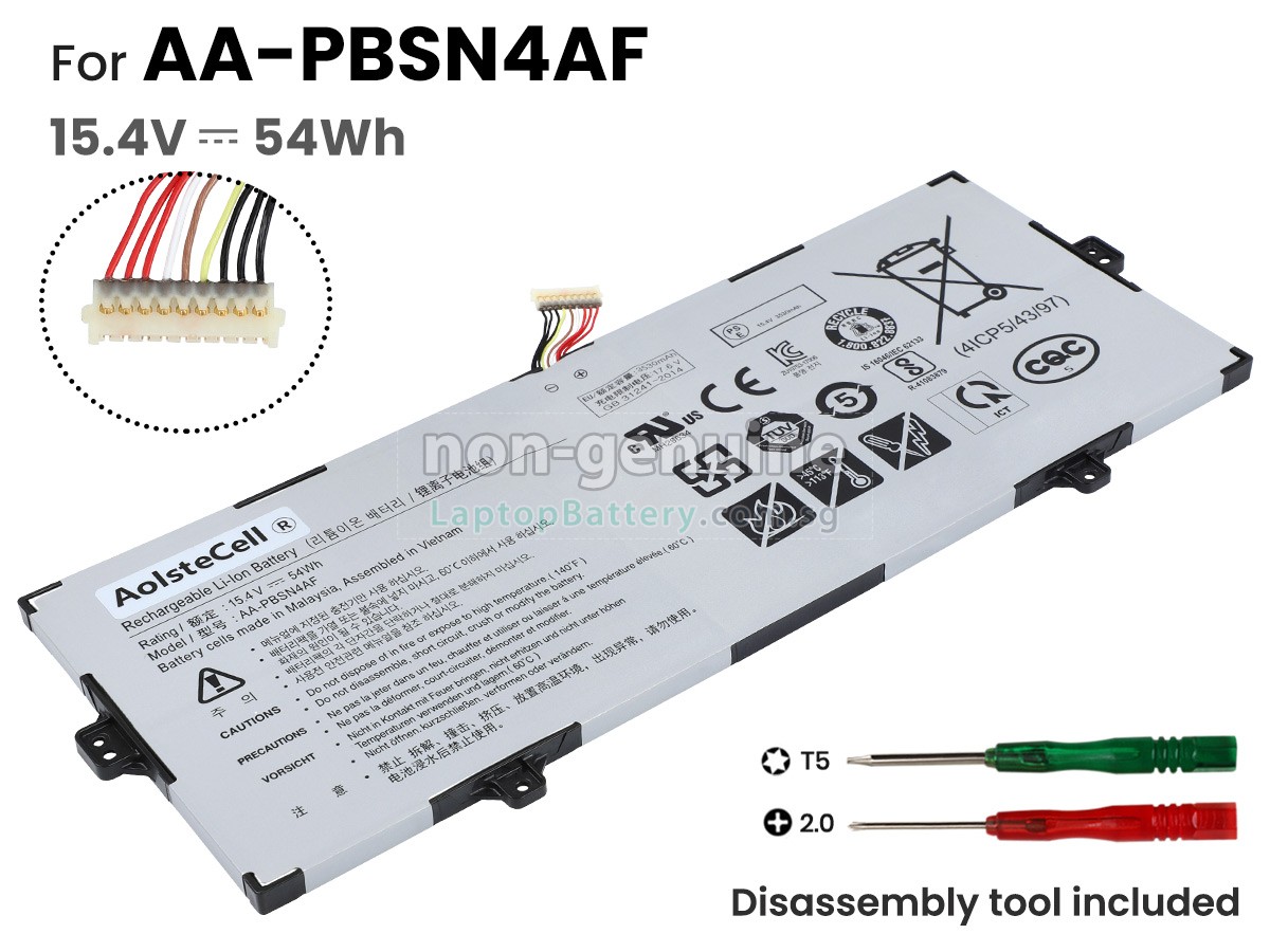 replacement Samsung AA-PBSN4AF battery
