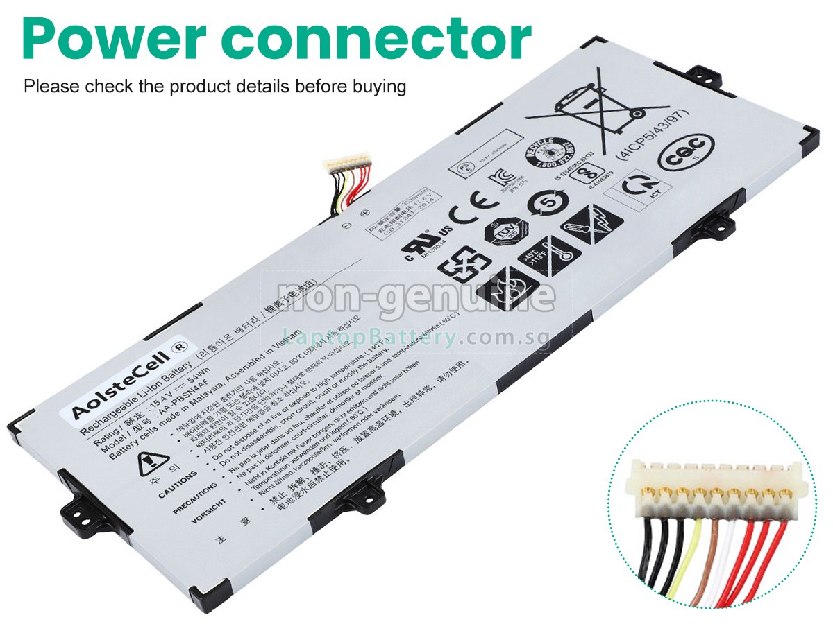 replacement Samsung NP930SBE-K03HK battery