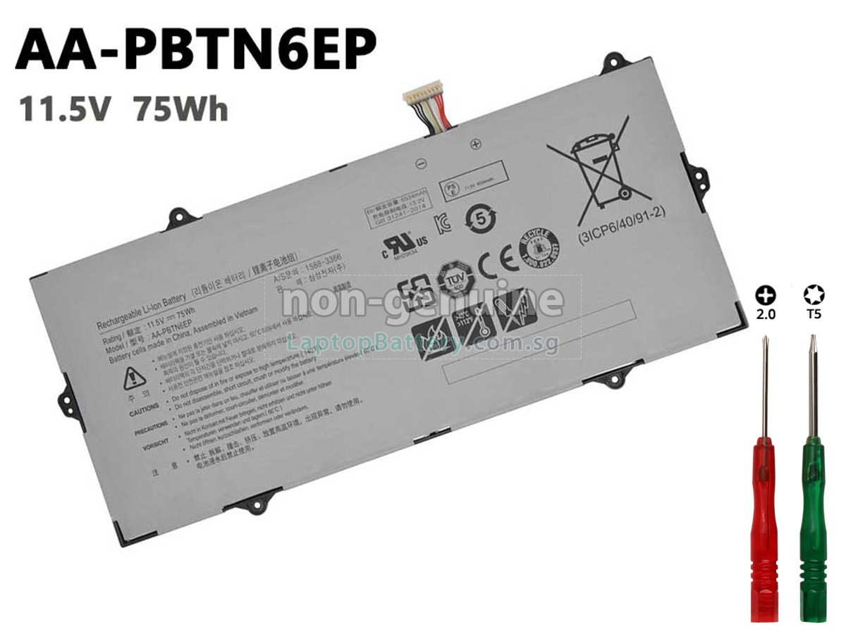 replacement Samsung NP900X5T-X02 battery