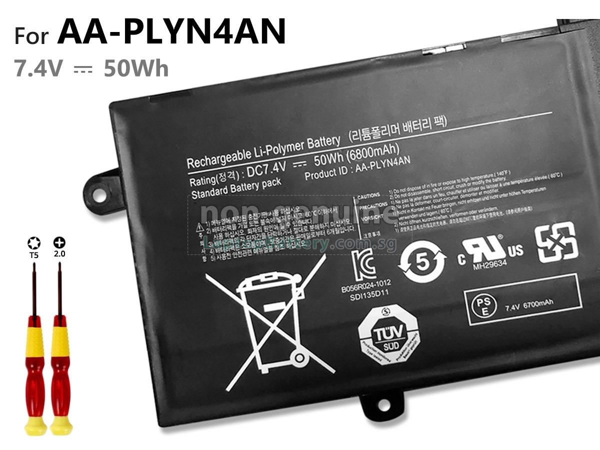 replacement Samsung AA-PLYN4AN battery