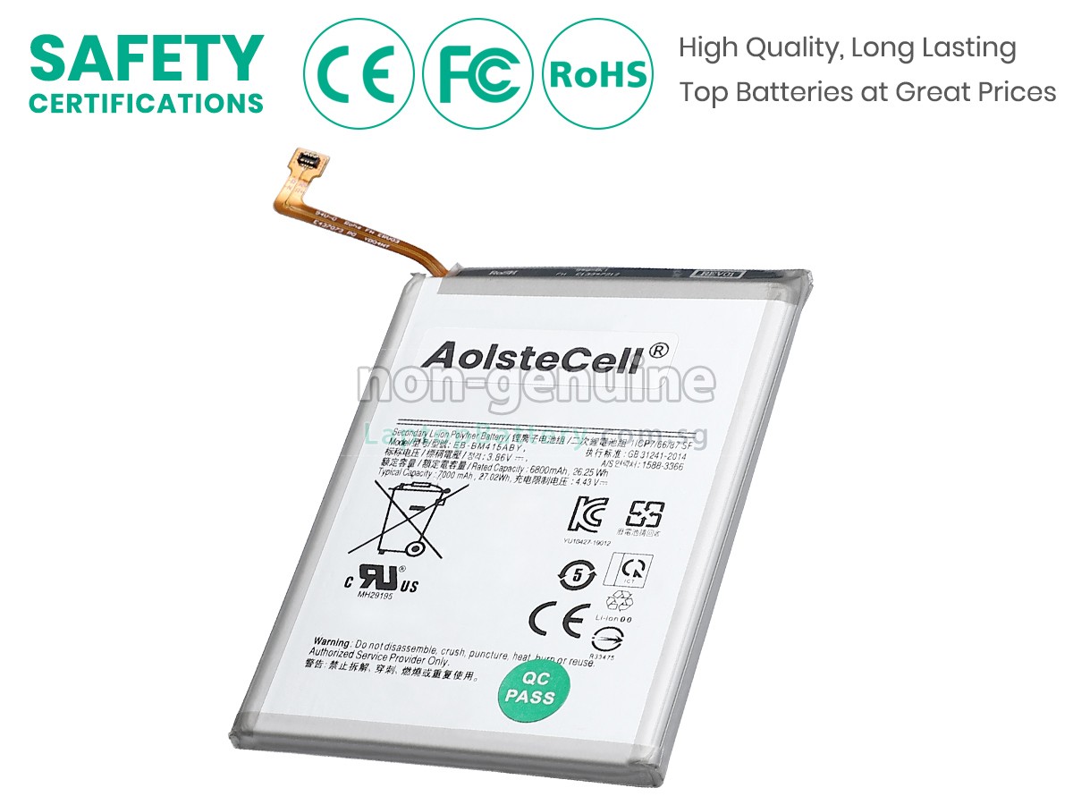 replacement Samsung GALAXY M51 battery