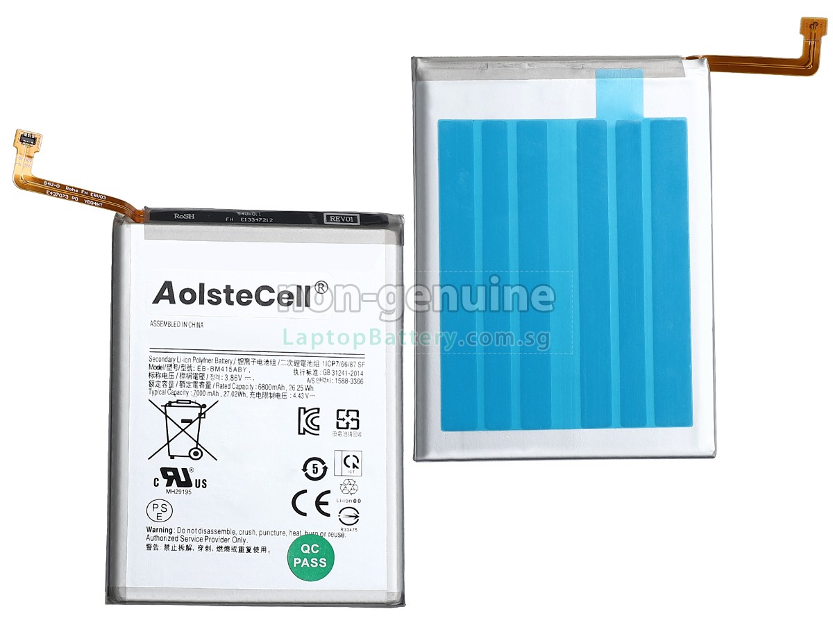 replacement Samsung GALAXY M51 battery