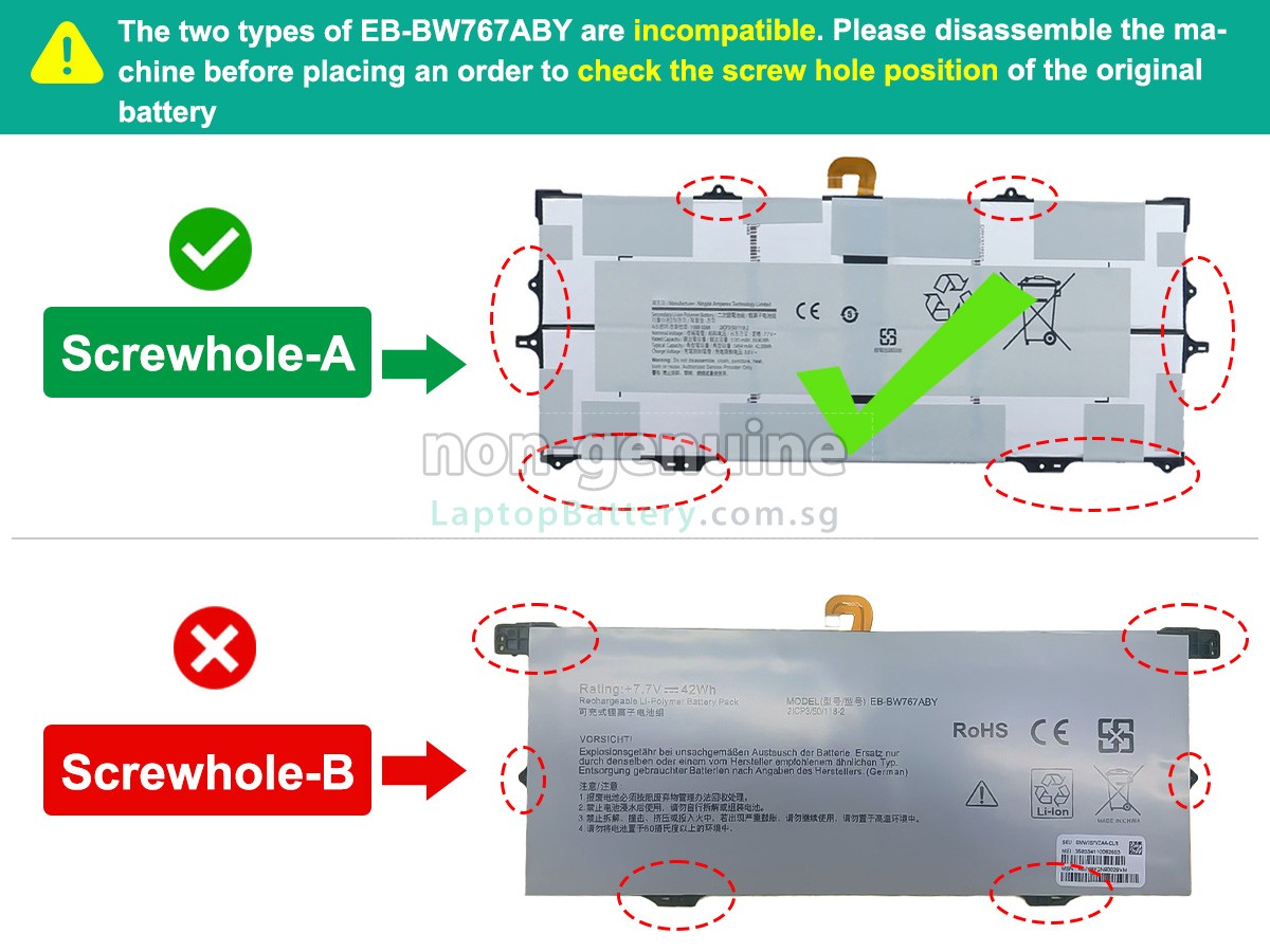 replacement Samsung SM-W767VZAAVZW battery