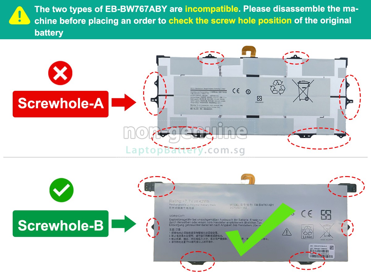 replacement Samsung SM-W767VZAAVZW battery