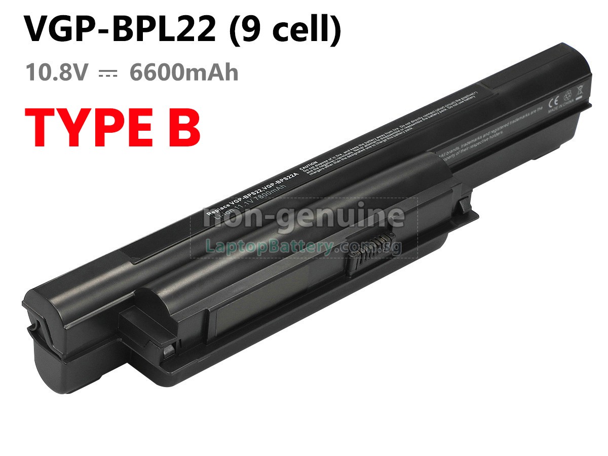 replacement Sony VAIO VPCEA16FA/B battery