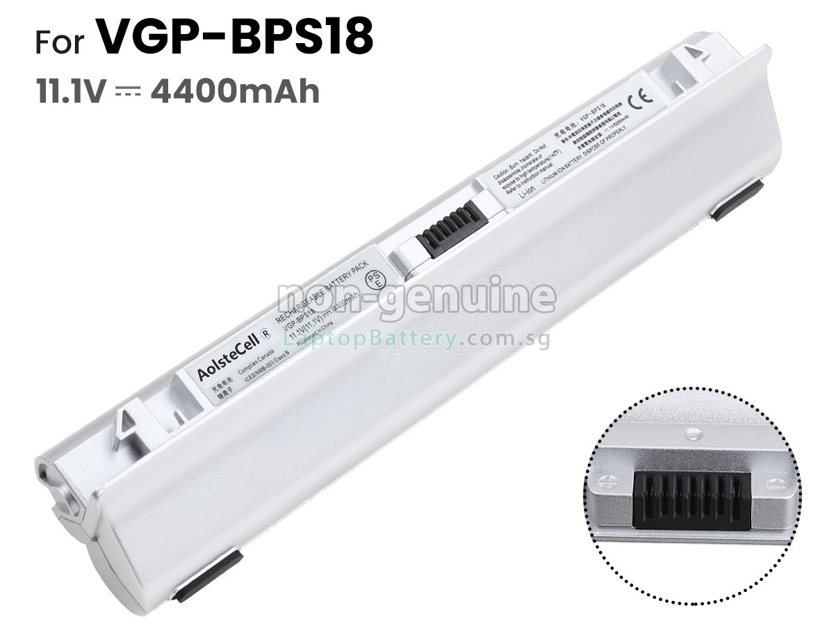 replacement Sony VGP-BPL18 battery
