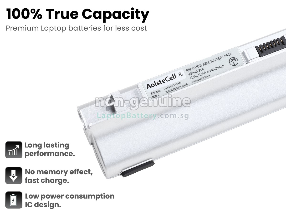 replacement Sony VGP-BPL18 battery