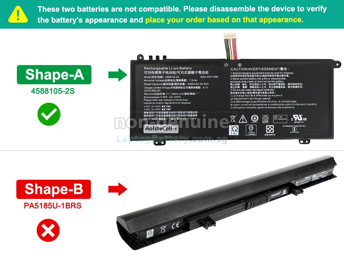 replacement Toshiba Satellite C50D-B-018 battery