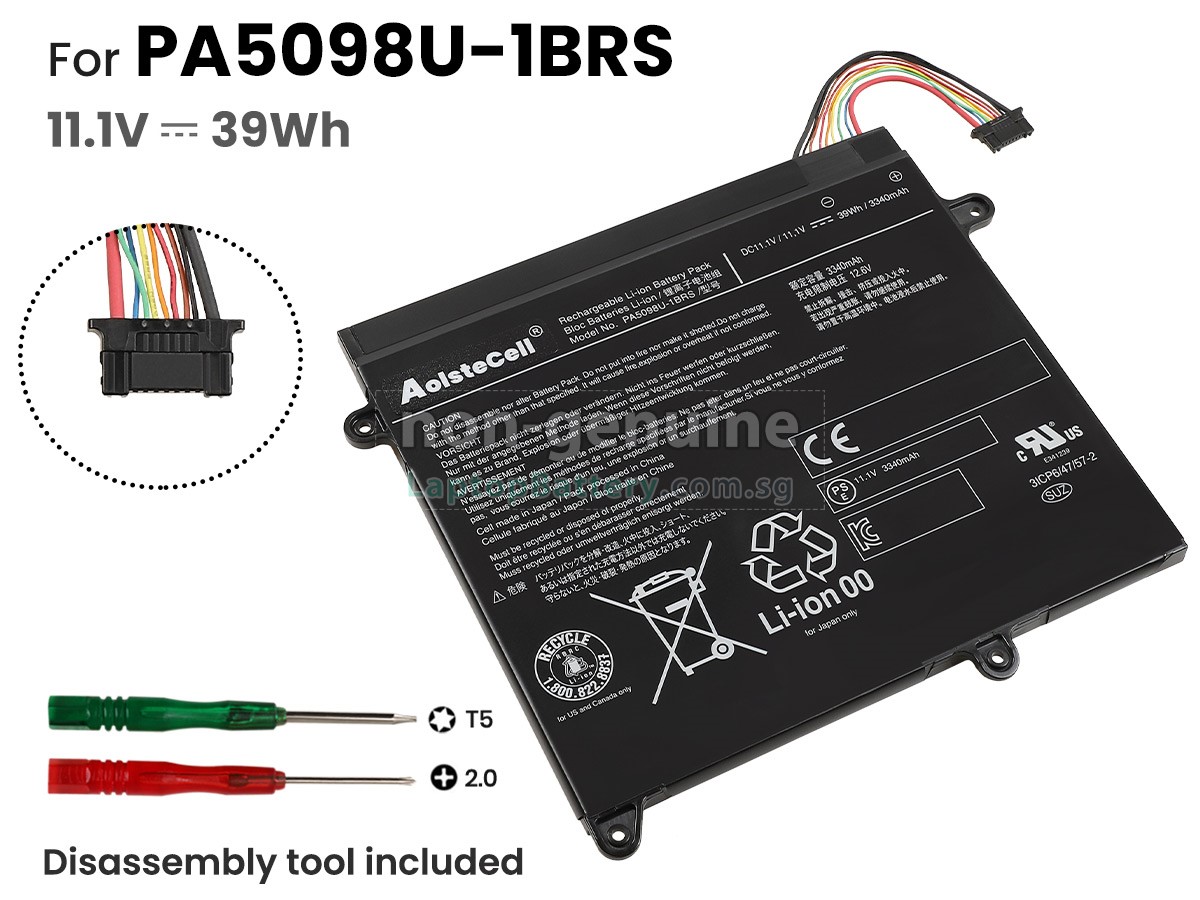 replacement Toshiba PA5098U-1BRS(3ICP6/47/57-2) battery