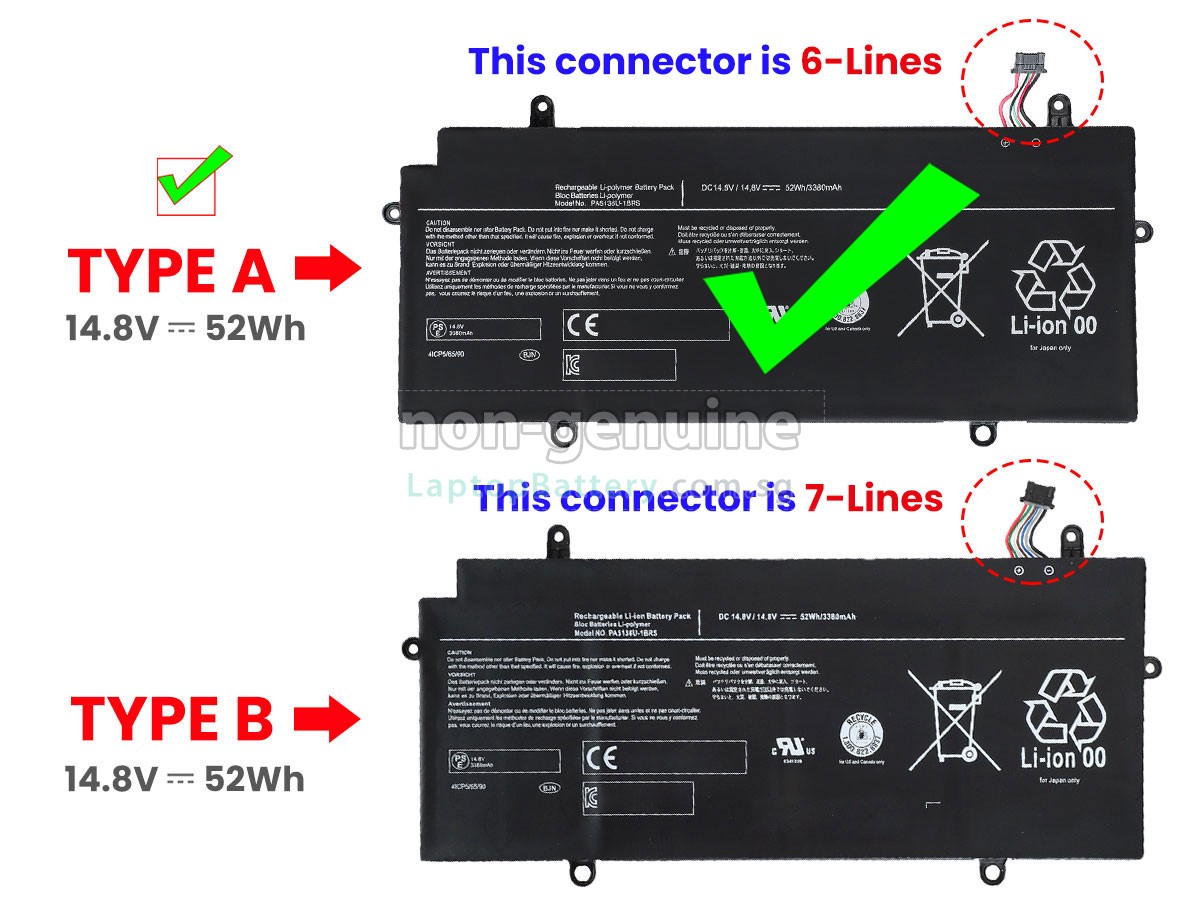 replacement Toshiba Portege Z30T-B-10K battery