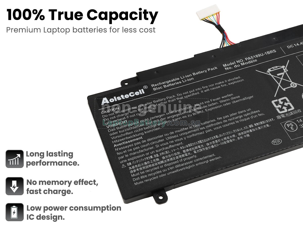 replacement Toshiba Satellite P55W-B5260SM battery