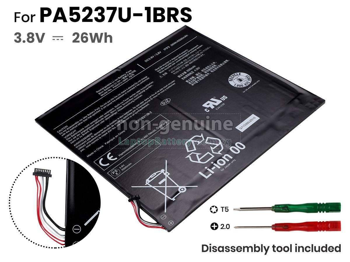 replacement Toshiba DYNAPAD WT12PE battery