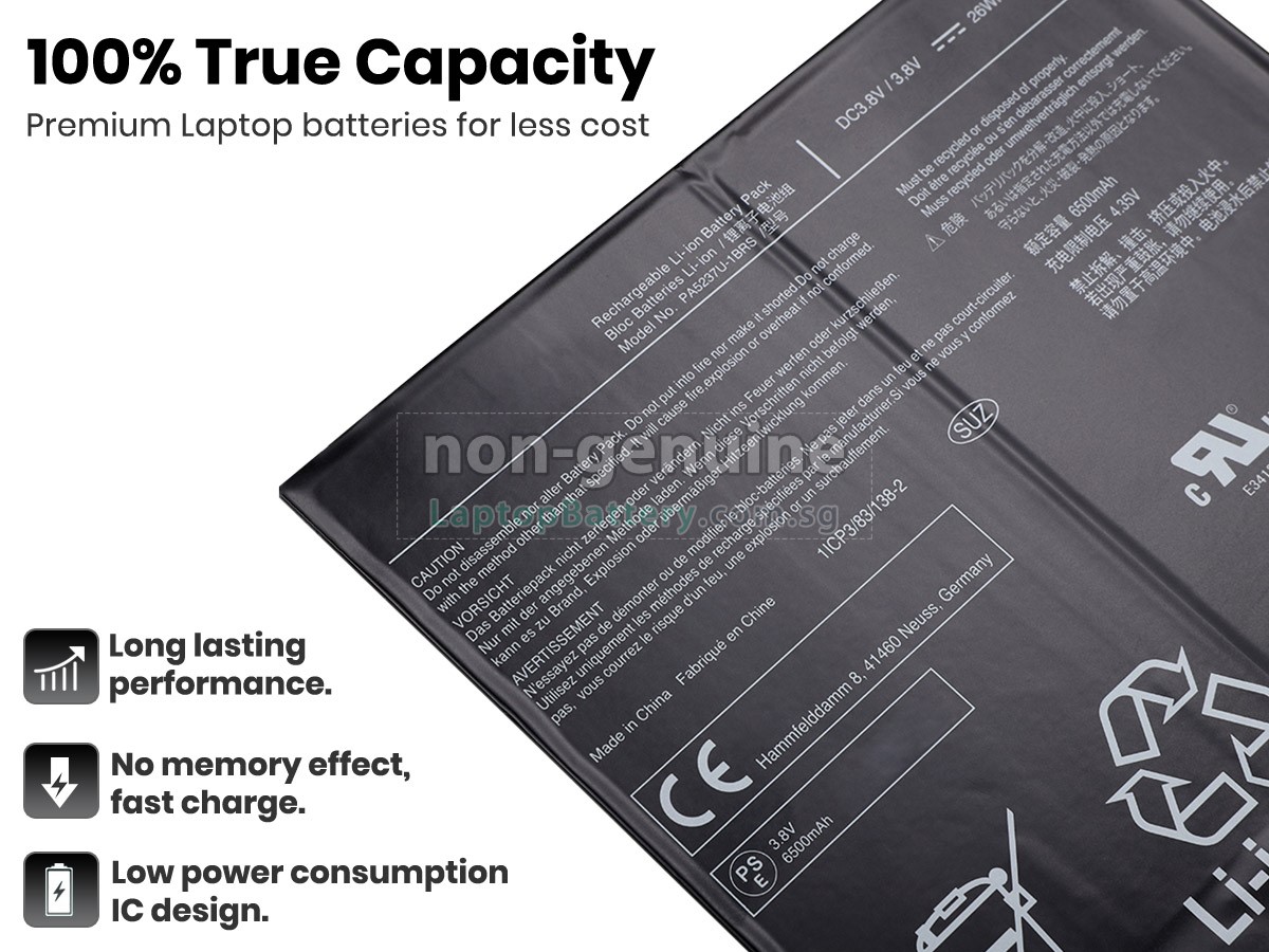 replacement Toshiba DYNAPAD WT12PE battery