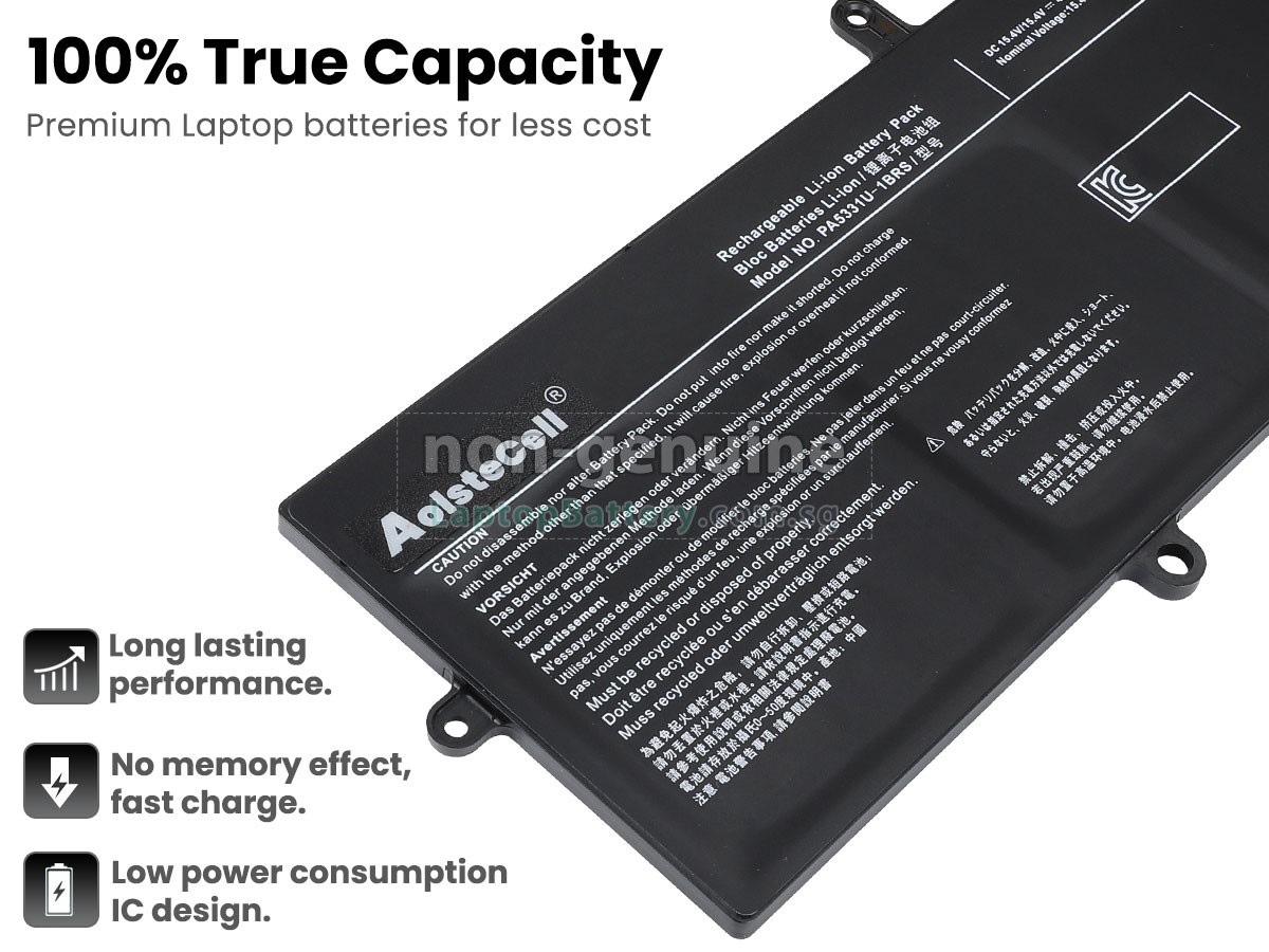 replacement Toshiba Dynabook Portege A30-E-15V battery