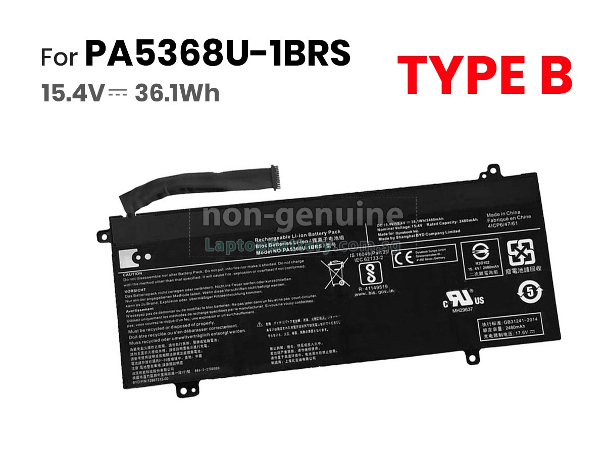 replacement Toshiba PA5368U-1BRS battery