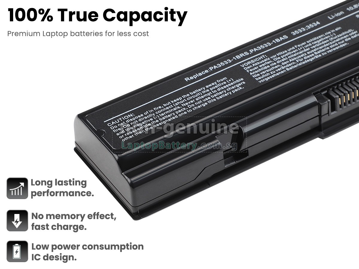 replacement Toshiba Satellite A200-14X battery