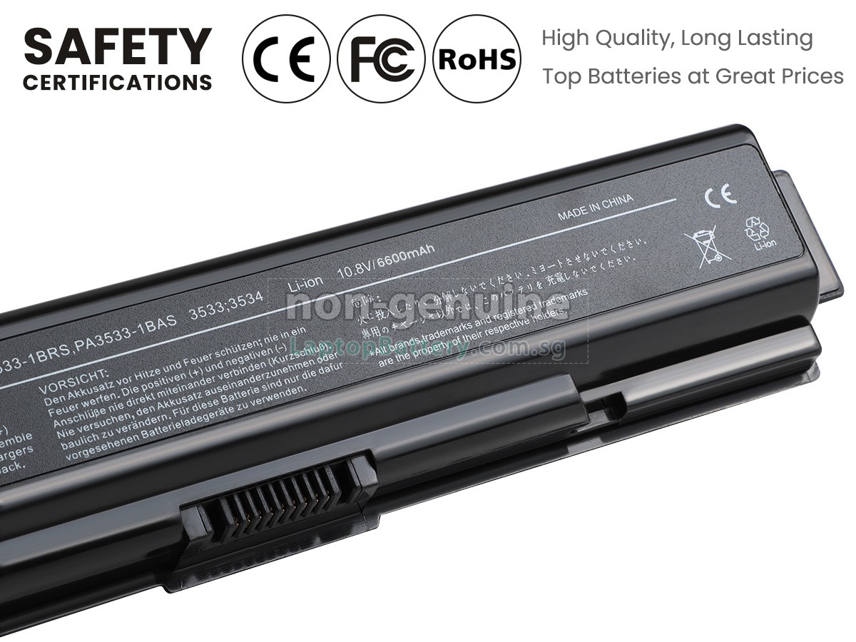 replacement Toshiba Satellite A200-14X battery