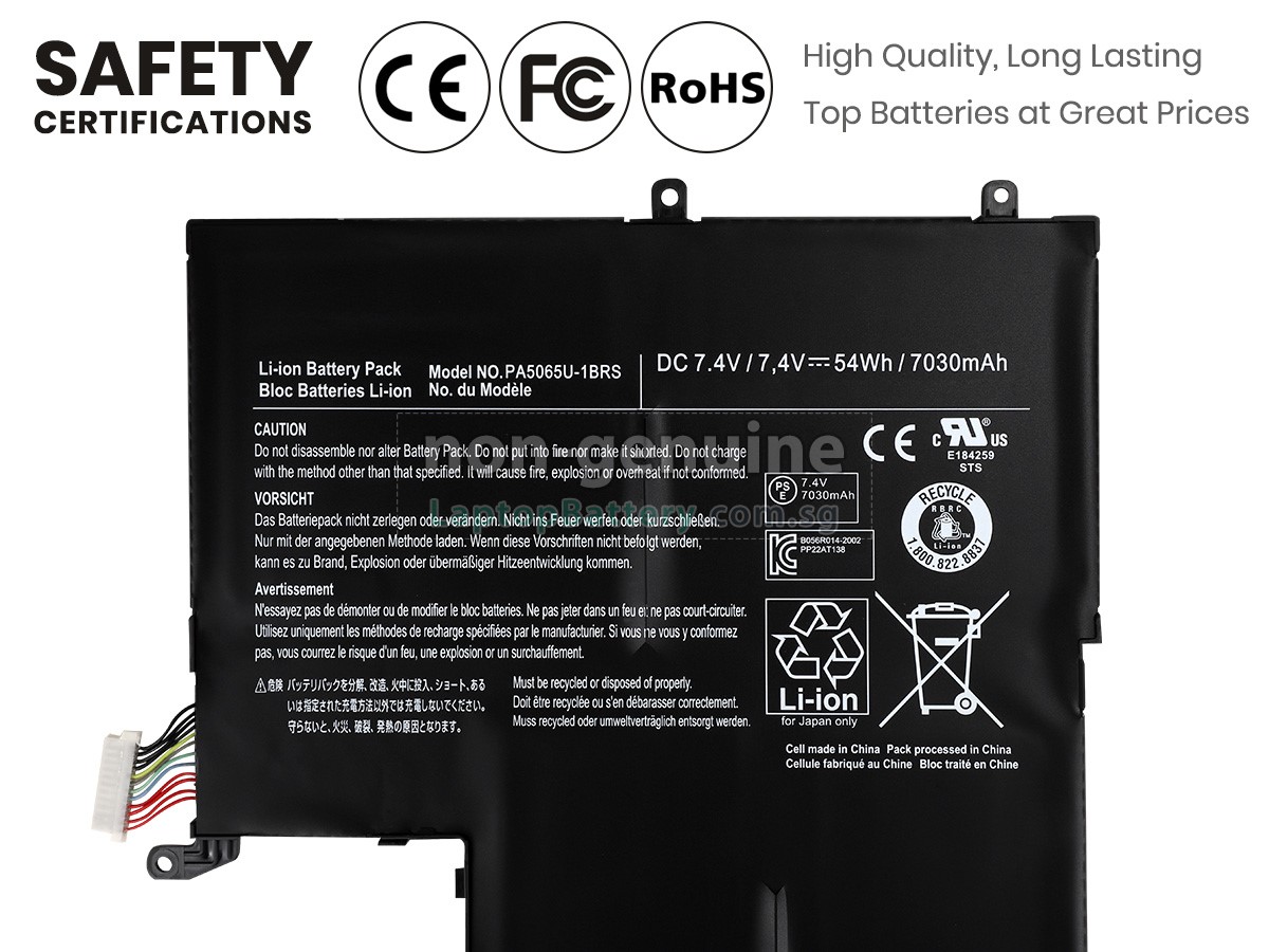 replacement Toshiba Satellite U845W-S400 battery