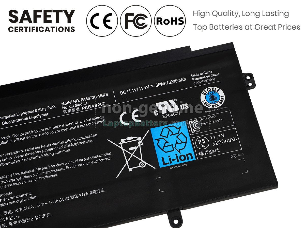 replacement Toshiba Satellite U920T/00X battery