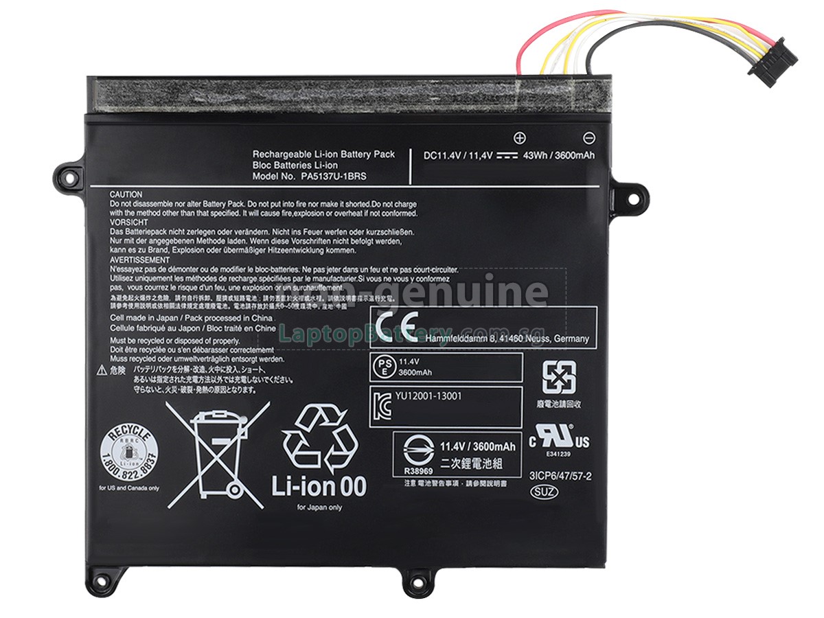 replacement Toshiba ProTEGE Z10T-A-13V battery