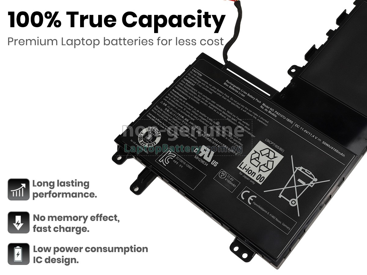 replacement Toshiba Satellite U50D-A-L5M battery