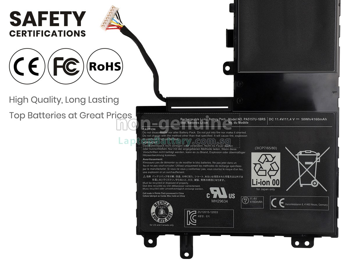 replacement Toshiba Satellite U50D-A-L5M battery