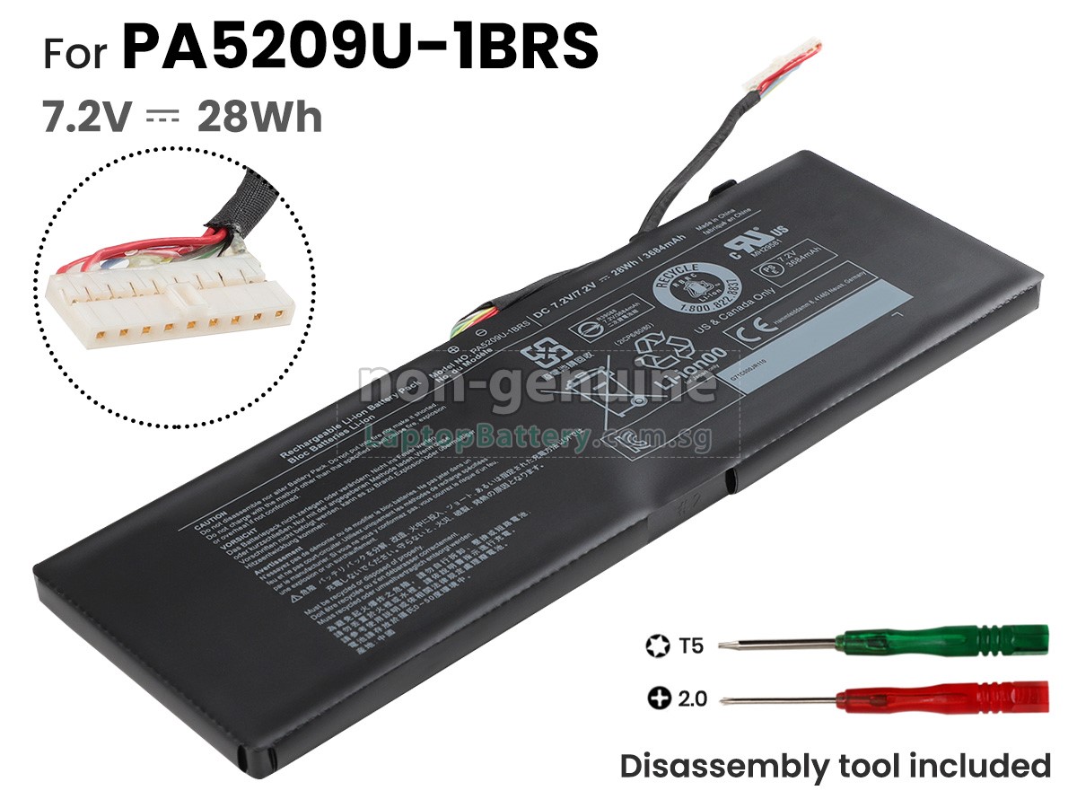 replacement Toshiba Satellite L15W-B1310 battery