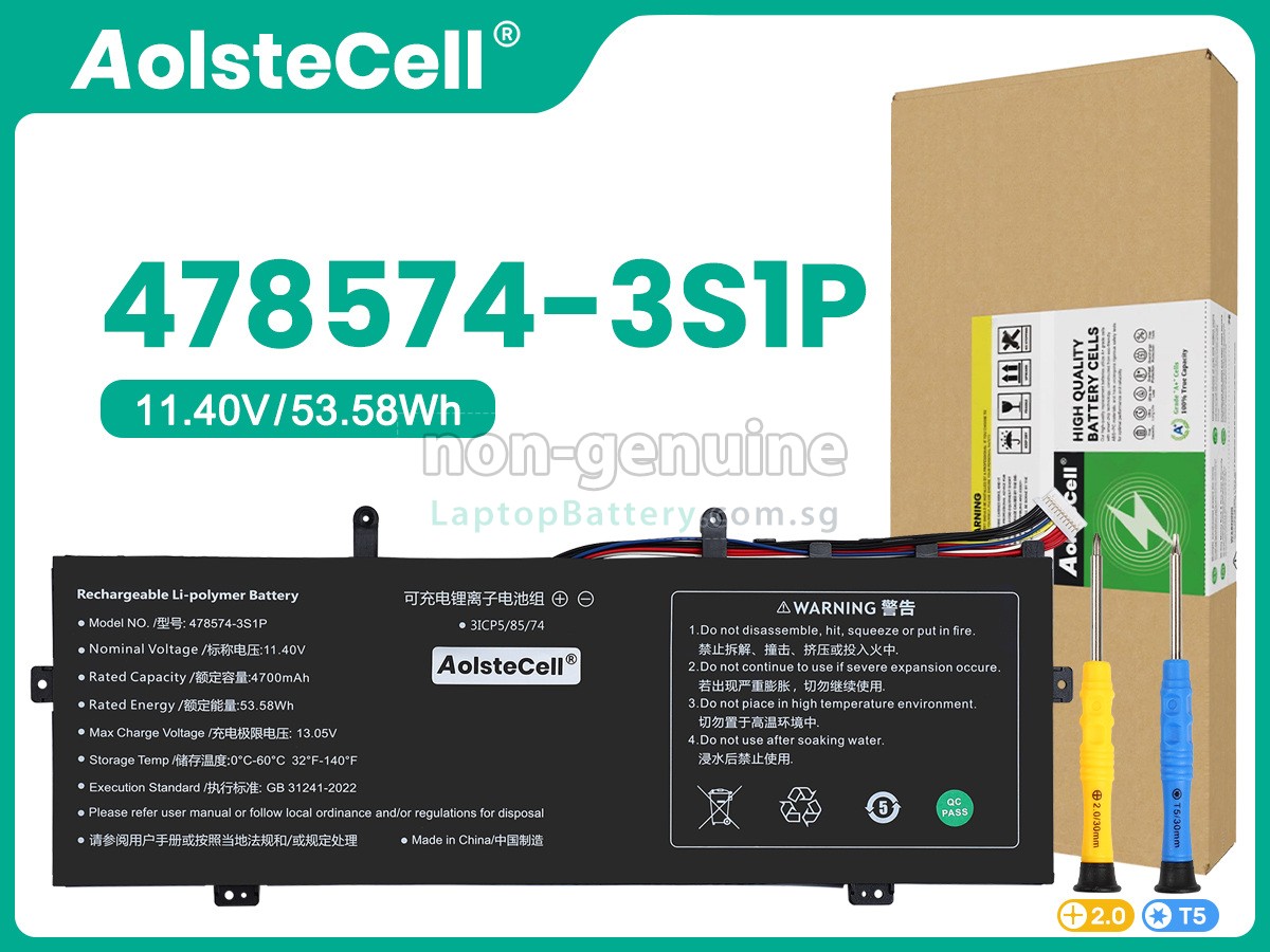 replacement Gateway 478574-3S1P battery